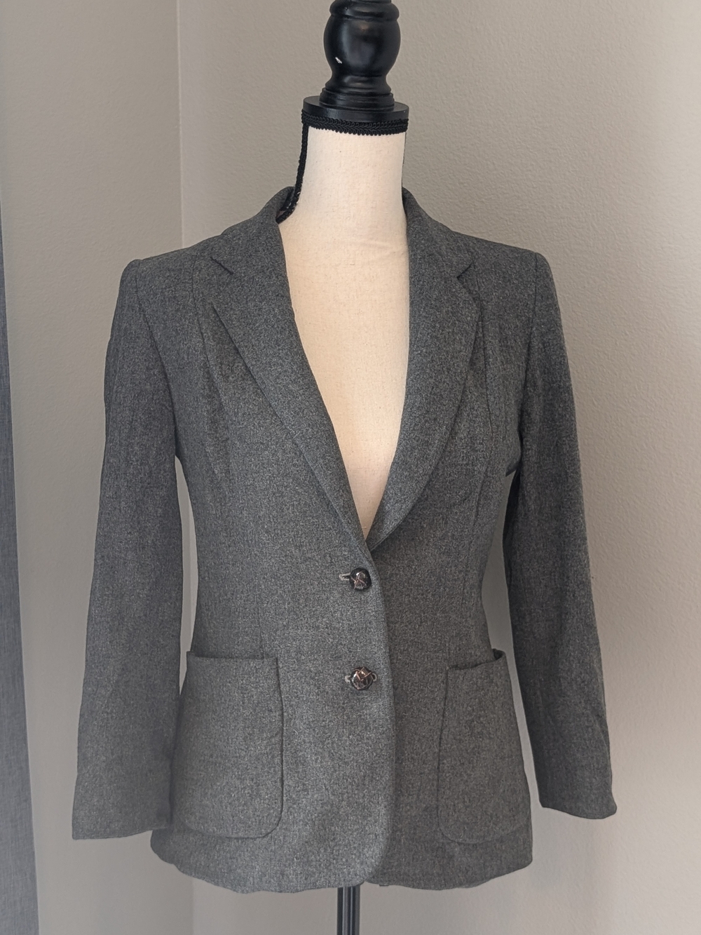 Collection 7 Vintage 100% Wool Blazer | Gray Luxe 🧥